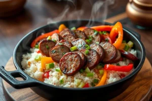 Smoked Sausage and Rice – Quick One Pot Meal