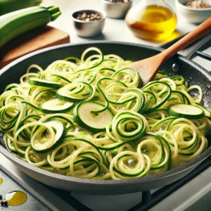 Healthy Zucchini Noodles with Creamy Avocado Sauce