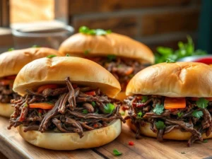 Delicious Shredded Beef Sandwiches Made Easy